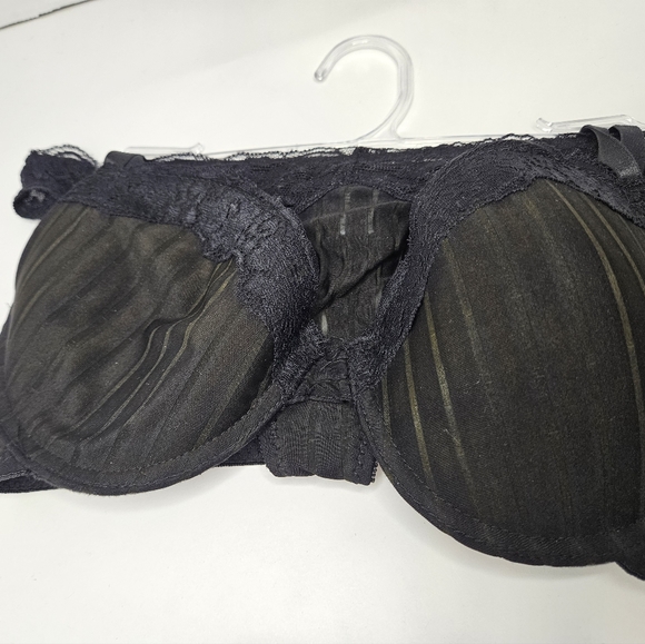 Rampage Intimates 2 Piece Set Black 34C/M Panty Thong Bra Lingerie NEW - Picture 9 of 17